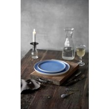 Yemek Tabağı Dia 21 cm Mat Beyaz/parlak Nehir
