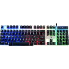 Gamemax FK-G508QU, Kablolu 3 Renk Işıklı Klavye