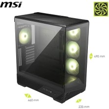 Msı Mag Pano 130R Pz 4 x Argb Fan USB 3.2 Atx Tower Gaming (Oyuncu) Kasa
