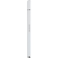 Undeplus Dokunmatik Tablet Telefon Kalemi +1 Yedek Uç Renk Geçişli Passive Stylus Bilgisayar Kalem Beyaz