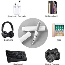 Çok Amaçlı Kulaklık Temizleme Kiti | Kablosuz Kulaklık, Telefon, Klavye ve Elektronik Aletler Için Yumuşak Fırçalı Temizleyici Set