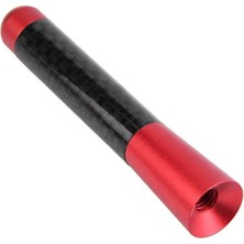 Uni̇versal Kırmızı Karbon Fi̇ber Oto Çubuk Radyo Anteni̇ 12 cm