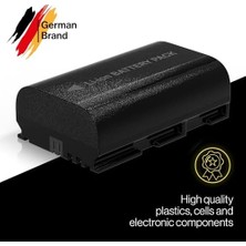 Patona Protect V1 LP-E6NH Pil 2250 Mah 16.2 Wh 7.2V Kaliteli Pil, Ntc Sensörlü ve V1 Muhafazalı, Akıllı Sistem, En Yeni Nesil