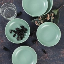 Mat Açık Yeşil Halka Çerezlik/sosluk 13 cm 6 Adet