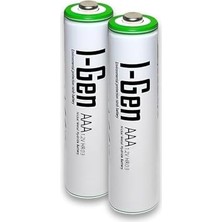B137 2 Adet Aaa 650 Mah Şarj Edilebilir Ince Kalem Pil 1.2V Ni-Mh Şarjlı Pil