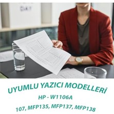 Ysy 106A 107, MFP135, MFP137, MFP138 Yüksek Kapasiteli Muadil Toner (Çipli) (3k)