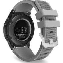 Kordon Kayış Silikon Tırtıklı Gri Watch Gt2 Pro Gt 2e Gt 42M Gt 46MM Gt2 46M Gt2 42M 2 Honor 2 42M Se Watch Gs Pro Watch2 46M Magicwatch 1 Watch ile Uyumlu Ürün