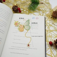 Hediyelik Kitap Ayraçları, Şık Metal Kelebek Tasarımı Dayanıklı Kitap Işaretleyici, Kitap Severler Için Özel Hediye, Kadınlar ve Genç Kızlar Için Şık Aksesuar, Özel Gün Hediyesi Seçeneği