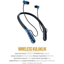 AZ-BN05 Boyun Askılı Bluetooth Kulaklık (400MAH, 60 Saat Bekleme)