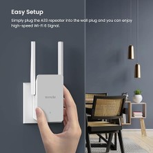 AX3000 Wi-Fi 6 Tekrarlayıcı, Wifi Sinyal Güçlendirici, 2.4ghz/5ghz Çift Bant, Yönlendiricilerle Uyumlu Wi-Fi Genişletici, Ap Modu, Wps Düğmesi, Akıllı LED Sinyali (A33), Beyaz