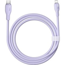 Pudding Hızlı Şarj Özellikli Type-C To Lightning Kablo 20W, 1.2 Metre, Mor