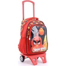Angry Birds Tekerlekli Sırt Çantası 87897 Kırmızı Std