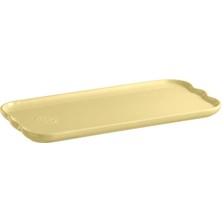 Emile Henry Madeleine Servis Tabağı 2 x 15 x 31,5 cm Tereyağı Sarısı/vanille