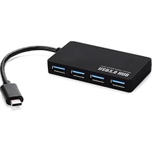 Type-C To 4 Port USB 3.0 Hub Ince Tasarım 5gbps Yüksek Hızlı Super Speed Type-C Çıkışlı USB 3.0 Girişli Çoklayıcı Çoğaltıcı Çevirici Adaptör