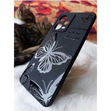 12 Pro 5g Için Kapak LKL01 Özel Tasarım Laklı Desenli Kılıf Butterfly