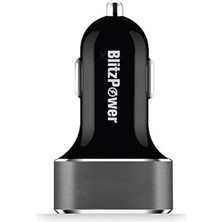 Hızlı Araç Şarjı 2.4A Çift USB Çıkışlı, Siyah