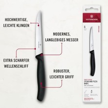 6.7233.6 Mutfak 6'lı Steak-Biftek Bıçağı (Blisterli)