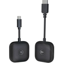 Kablosuz Hd Görüntü Aktarıcı Seti Usb-C Tx Rx | 1080P 60Hz Tak Çalıştır | Bilgisayar Tv Bağlantı Kiti | Internetsiz Ekran Yansıtma - S1 Type C
