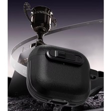 Galaxy Buds 3-Pro-3 Fe Için Horizontal- Kulaklık Kılıfı Çizilme ve Darbe Önleyici Buds 3 Pro Koruyucu Elde Rahat Tutuş Sağlayan Kaydırmaz Kenar Tasarımlı Buds 3 Pro Kılıfı (Siyah)