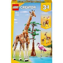 Creator 3’ü 1 Arada Vahşi Hayvanları 31150-9 Yaş ve Üzeri Çocuklar Için Inşa Edilebilen, Ceylan ve Aslan Modeliyle Yaratıcı Oyuncak Yapım Seti, Doğum Günü Hediyesi (780 Parça)