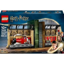 Potter Kitaplık Dekoru: Hogwarts Ekspresi 76450-10 Yaş ve Üzeri Potter Hayranı Çocuklar Için Yaratıcı Sergilenebilir Oyuncak Yapım Seti, Doğum Günü Hediyesi (832 Parça)