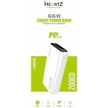 H005 20000 Mh Pd 27W ve USB 66W Fast Hızlı Şarj Dünya Standartlarına Uygun Polymer Batarya Birebir Amper LCD Göstergeli Powerbank