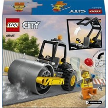 City Yol Silindiri 60401 – 5 Yaş ve Üzeri Kız ve Erkek Çocuklar Için Doğum Günü Hediyesi Fikri, Kürekli ve Baretli Inşaat Işçisi Minifigürü Içeren Yaratıcı Oyuncak Yapım Seti (78 Parça)