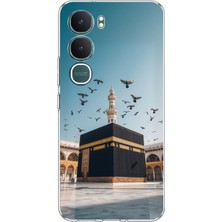 TechTree Vivo Y31 5g Uyumlu Kabe Umre ve Kuşlar Baskılı Silikon Kılıf