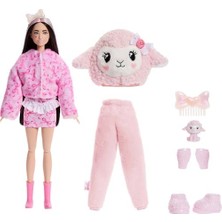 Cutie Reveal Bebek ve Aksesuarları, Yumuşak Dostlar Serisi Kuzucuk, Renk Değişimi ve Mini Evcil Hayvan Dahil 10 Sürpriz, JJP66