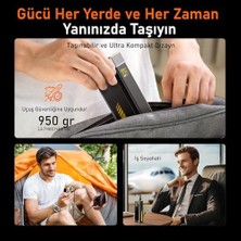 Magcube 67W 2 Portlu Şarj Adaptörü, 27.600 Mah 240W Pd3.1 Powerbank, 140W LED Ekranlı Naylon Örgülü Süper Hızlı Şarj/data Kablosu Seti