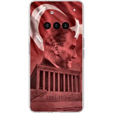 TechTree Nothing Phone (3A) Uyumlu Atatürk Portresi ve Anıtkabir Baskılı Silikon Kılıf