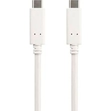 Type-C 3.1 5gbps 3A Şarj ve Data Kablosu Beyaz 1.5 Metre