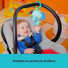 Bright Starts Wiggles Bebek Jimnastik Aktivitesi ve Katlanır Oyun Minderi Oyuncak Çubuğu, Yenidoğan ve Daha Büyük Bebekler Için, Yeşil