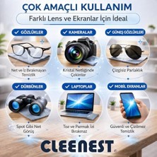 Gözlük ve Ekran Temizleme Seti, 50 ml Solüsyon ve 15X18 cm Mikrofiber Bez ile Birlikte