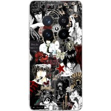 TechTree Vivo X200 Pro Uyumlu Death Note Kolaj Tasarımlı Baskılı Silikon Kılıf