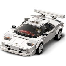 Speed Champions Lamborghini Countach 76908-8 Yaş ve Üzeri Çocuklar Için Süper Spor Araba Modeli Oyuncak Yapım Seti (262 Parça)