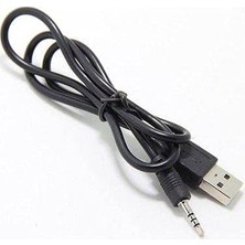 Şarz Kablosu USB To 2.5mm Aux Kablo 2.5 mm Stereo USB Kablo Kask Intercom Şarz Kablosu