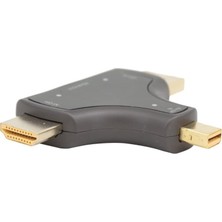 Mini Dp+Dp+Hdmı To HDMI 4K Çevirici