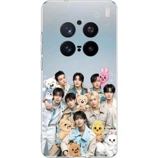 TechTree Vivo X200 Pro Uyumlu Tray Kids K-Pop Grubu ve Skzoo Temalı Baskılı Silikon Kılıf