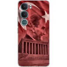 TechTree Vivo Y31 5g Uyumlu Atatürk Portresi ve Anıtkabir Baskılı Silikon Kılıf