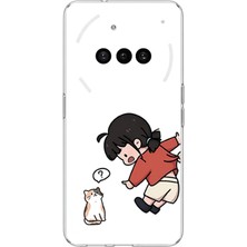 TechTree Nothing Phone (3A) Uyumlu Zorla Çekiştirilen Sevgili - Çift Kombini Baskılı Silikon Kılıf