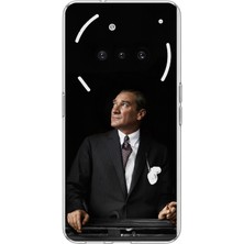 TechTree Nothing Phone (3A) Uyumlu Ufka Bakan Lider Atatürk Baskılı Silikon Kılıf