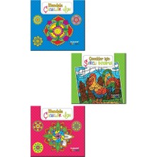 Çocuklar Için Eğlenceli ve Huzurlu Mandala Boyama Defteri Erkek/kız Çocuközel Seri Kişisel Gelişim Kitabı Öğretici Desenli Kitap Büyük Boy Boyama Kitabı (Şifreli Boyama)