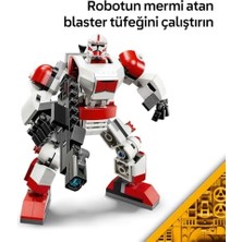 Klon Şok Trooper Robotu 75448-6 Yaş ve Üzeri Kız ve Erkek Çocuklar Için Duruşu Ayarlanabilir Minifigür Içeren Yaratıcı Oyuncak Yapım Seti, Çocuklar Için Hediye Fikri (151 Parça)