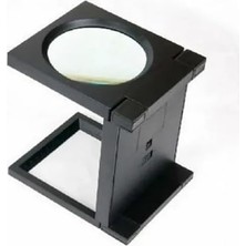 Masa Üstü Işıklı Büyüteç | Katlanabilir, Çok Fonksiyonlu, 16 cm Geniş Lens, 18 cm Yükseklik | Kuyumcular ve Hobi Çalışmaları Için