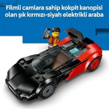 City Elektrikli Süper Araba 60486 – 5 Yaş ve Üzeri Erkek ve Kız Çocuklar Için Sürücü Minifigürü Içeren Yaratıcı Oyuncak Yarış Arabası Yapım Seti, Çocuklar Için Hediye Fikri (109 Parça)