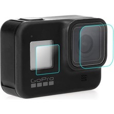 Hero 8 Temperli Cam Ekran Koruyucu, Hero 8 ile Uyumlu