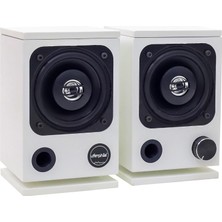 Desktop Beyaz Hi-Fi 100W Hoparlör