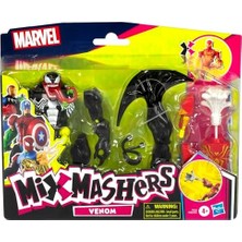Mixmashers Venom Özel Spider-Man Karıştır ve Eşleştir Deluxe Aksiyon Figürü ve Aksesuarları, 12 cm Ölçekli (12 Cm) 4 Yaş ve Üzeri Çocuklar Için Süper Kahraman Oyuncakları