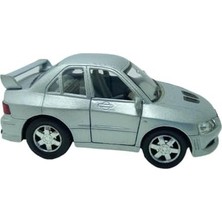 10 Cm. Çek Bırak Gri Mıtsubıshı Diecast Araba